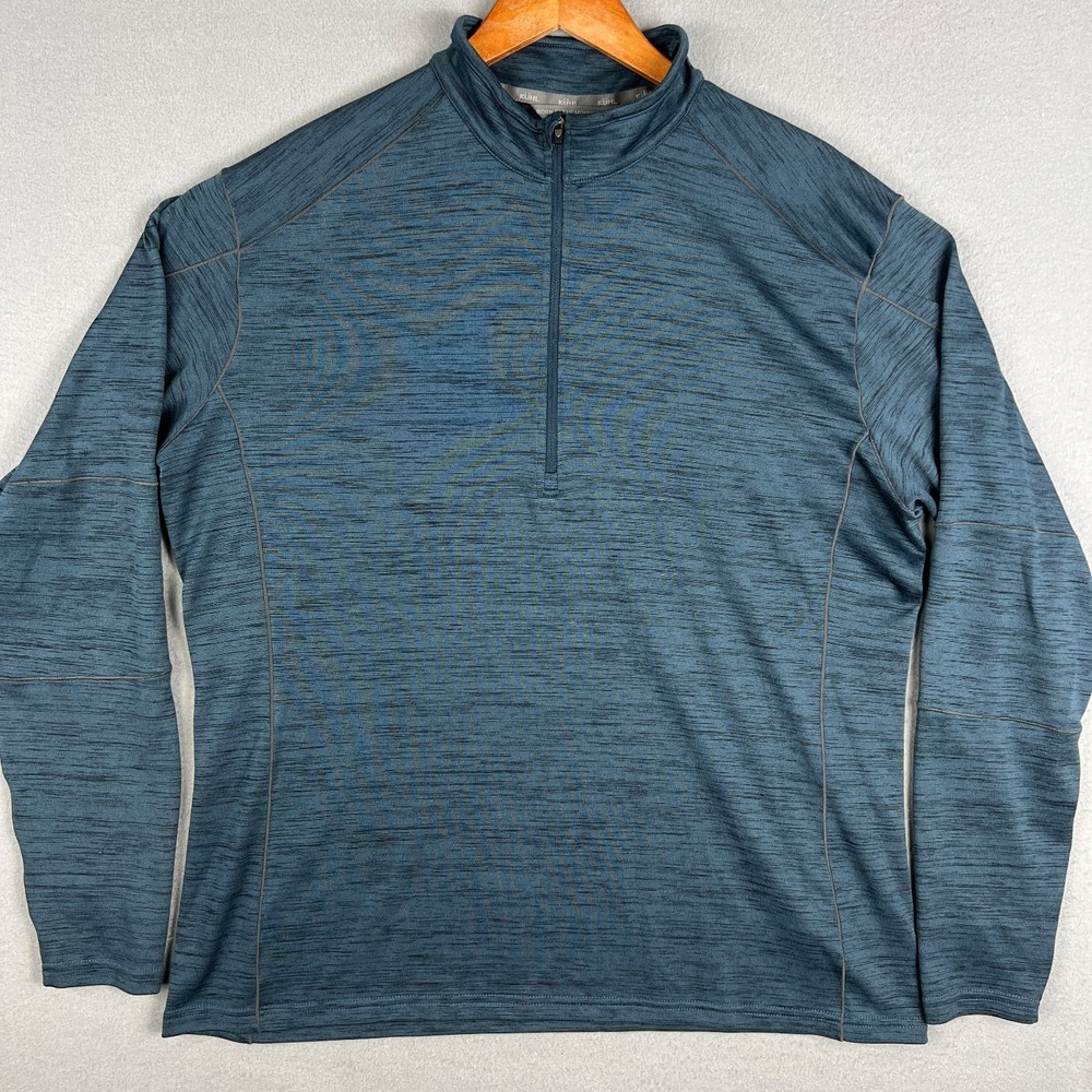 Kuhl Alloy 1/4 Zip Pullover Mens XXL Thumb Holes Performance Hiking Base Layer